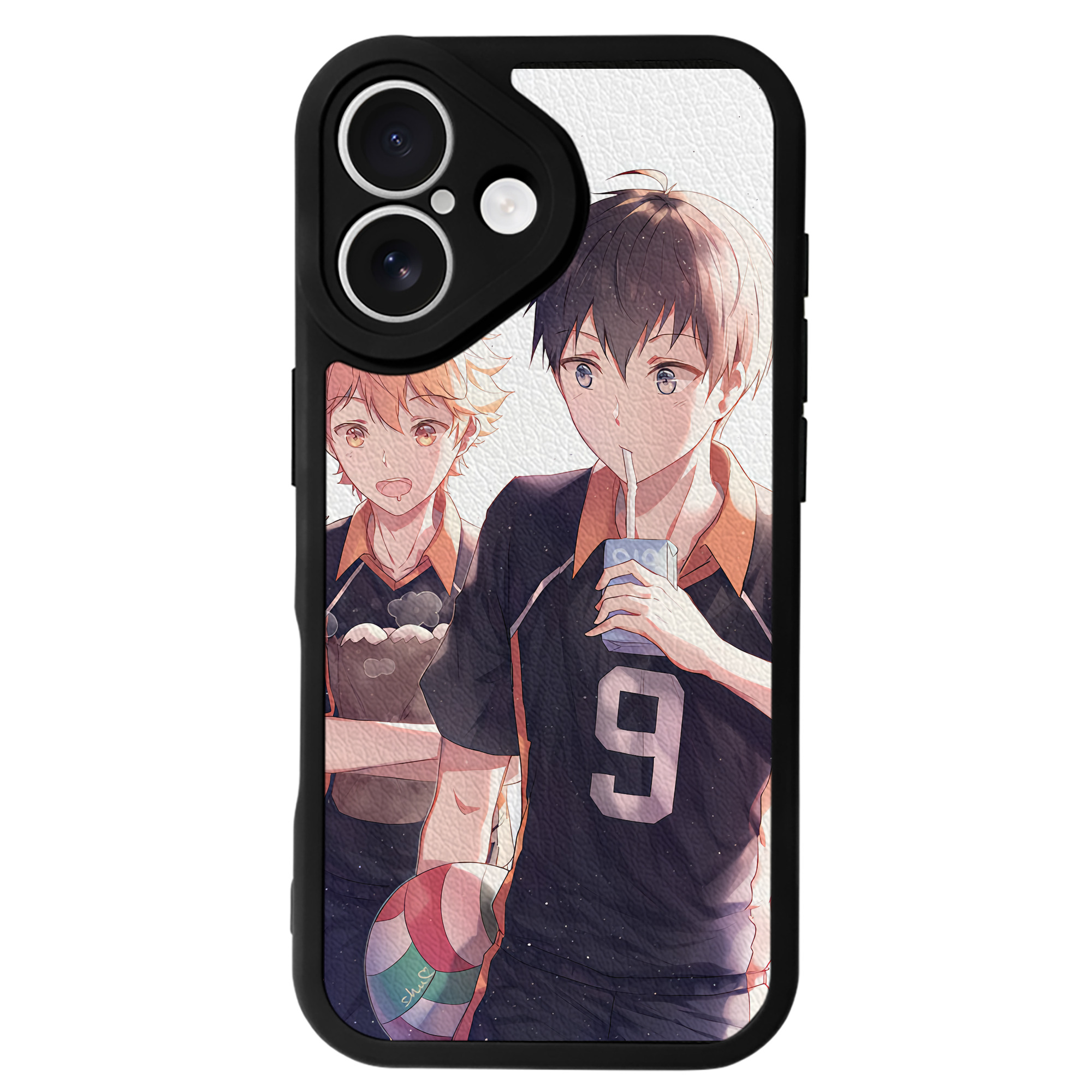 （画像用） ハイキュー!! Haikyu!! 【iPhone 16シリーズ対応】シリコンスマホケース（レザー調） 材質：シリコン